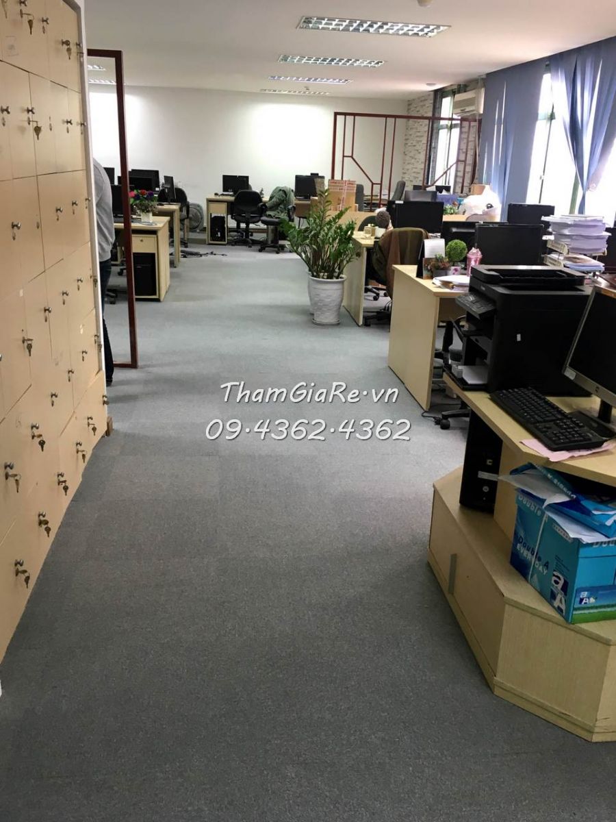 Thi công thảm trải sàn văn phòng cho BIDV Huỳnh Thúc Kháng
