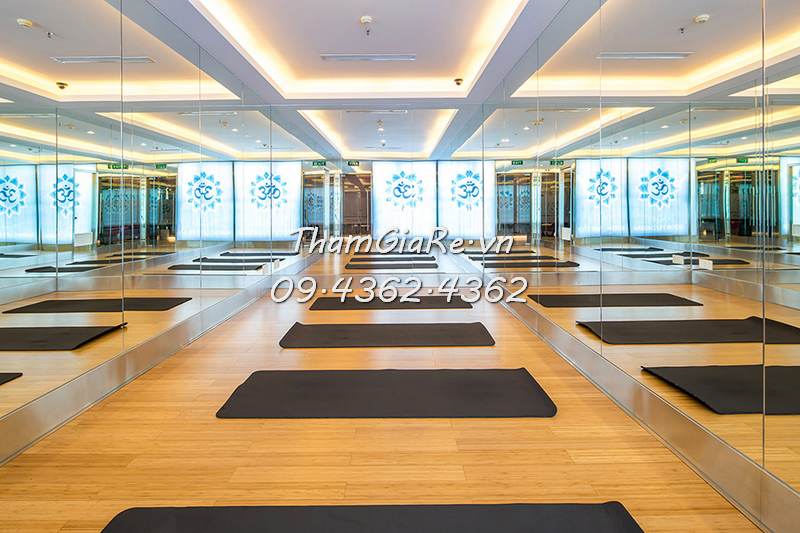 sàn cao su phòng tập yoga