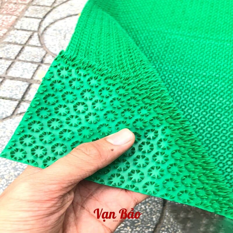 Thảm nhựa gai màu xanh lá cây chống trượt bể bơi, nhà vệ sinh, lối đi