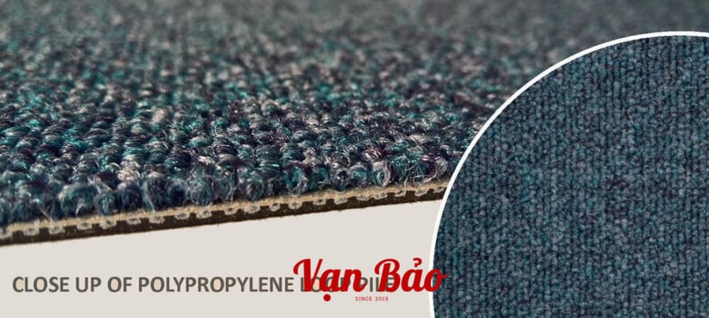 Cận cảnh sợi Thảm Polypropylene