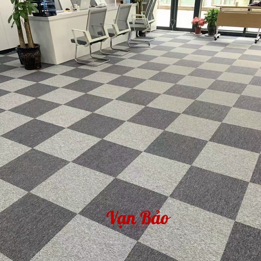 Thảm tấm văn phòng Rio trải sàn tại ngân hàng