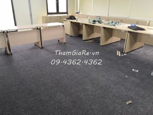 Công trình lắp đặt thảm văn phòng màu ghi Thái Lan tại 59 Phương Liệt Hà Nội