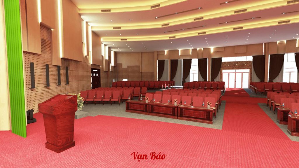 Thảm hội trường đỏ tươi