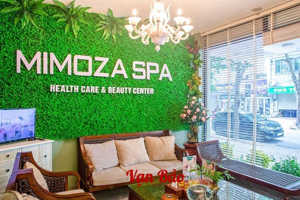 Thảm cỏ trang trí spa