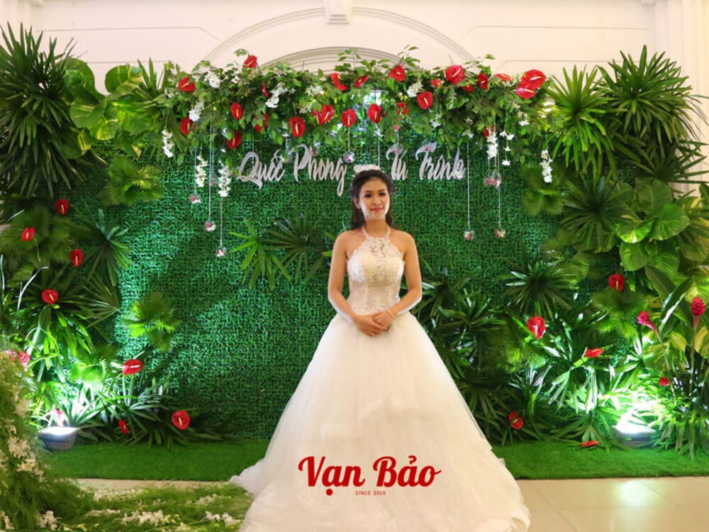 Thảm cỏ trang trí đám cưới